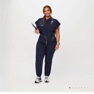 Women's Navy Jumpsuit
